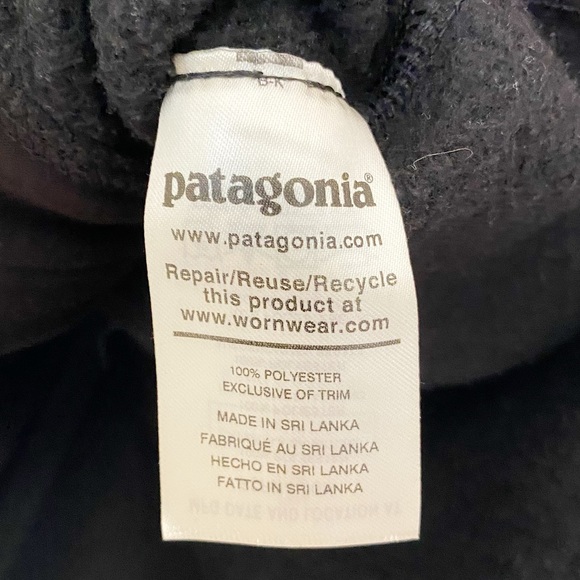 Patagonia Black Better Sweater Full Zip Fleece Performance Jacket Size Small - Picture 6 of 6
